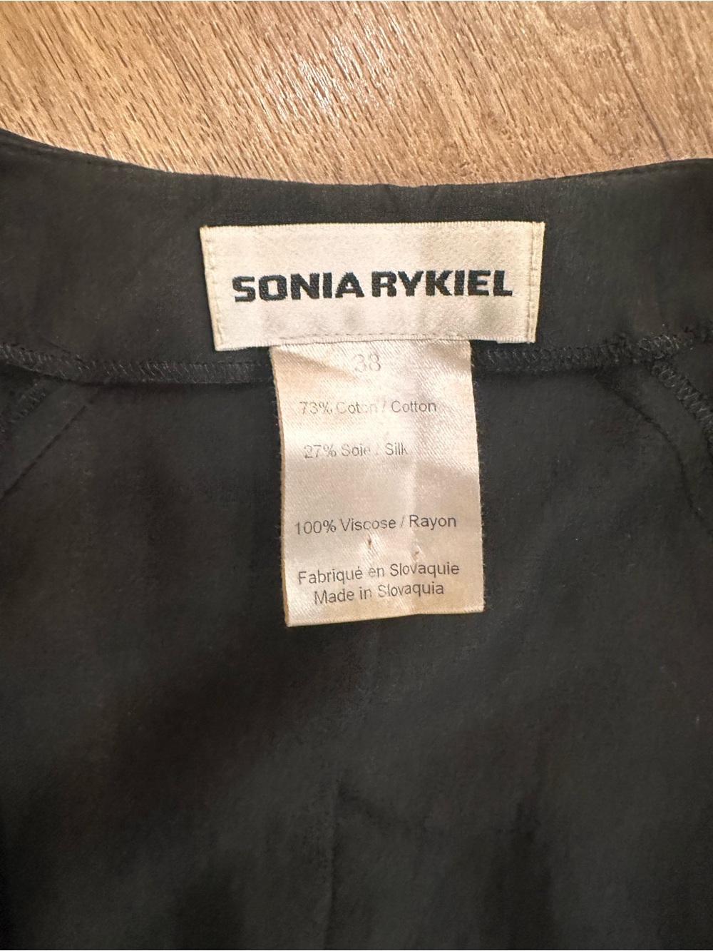 Sonia Rykiel Black dress with Branded Neck Label - Picture 6 of 6